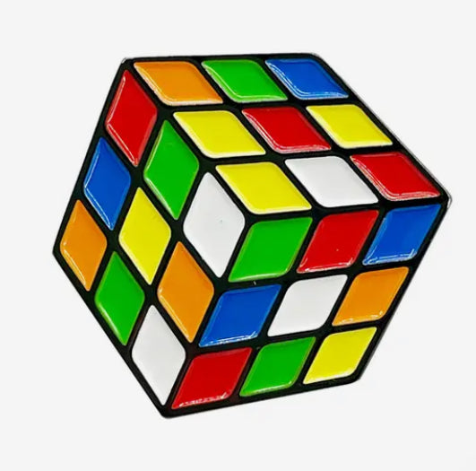 Rubik's Cube Enamel Pin