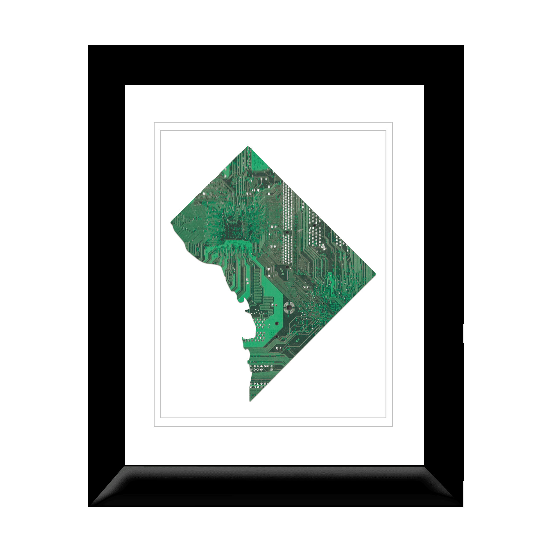 Washington DC Circuit Board Art - 11x14 – Because Science