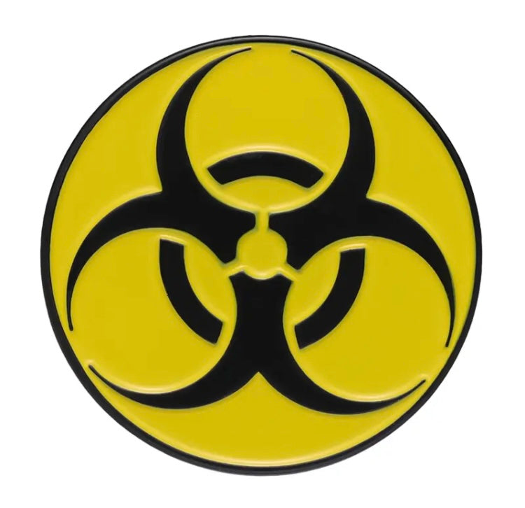 Biohazard Symbol Enamel Pin