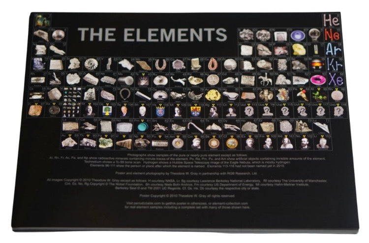 Periodic Table of the Elements Photo Flyer by Theodore Gray - 8.5