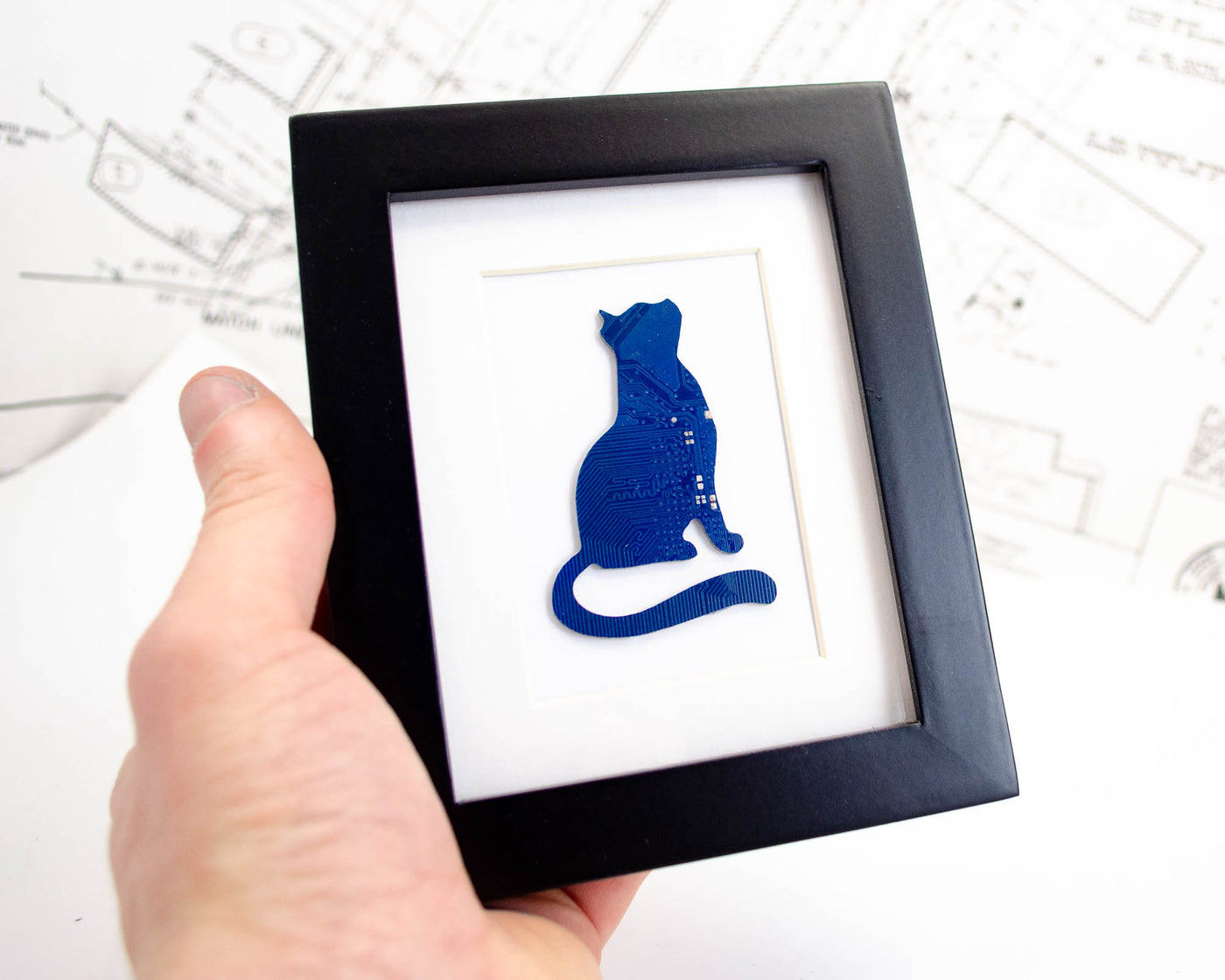 Cat Circuit Board Art - Mini