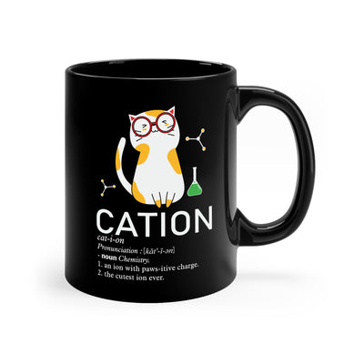 Cation - 11oz Black Mug