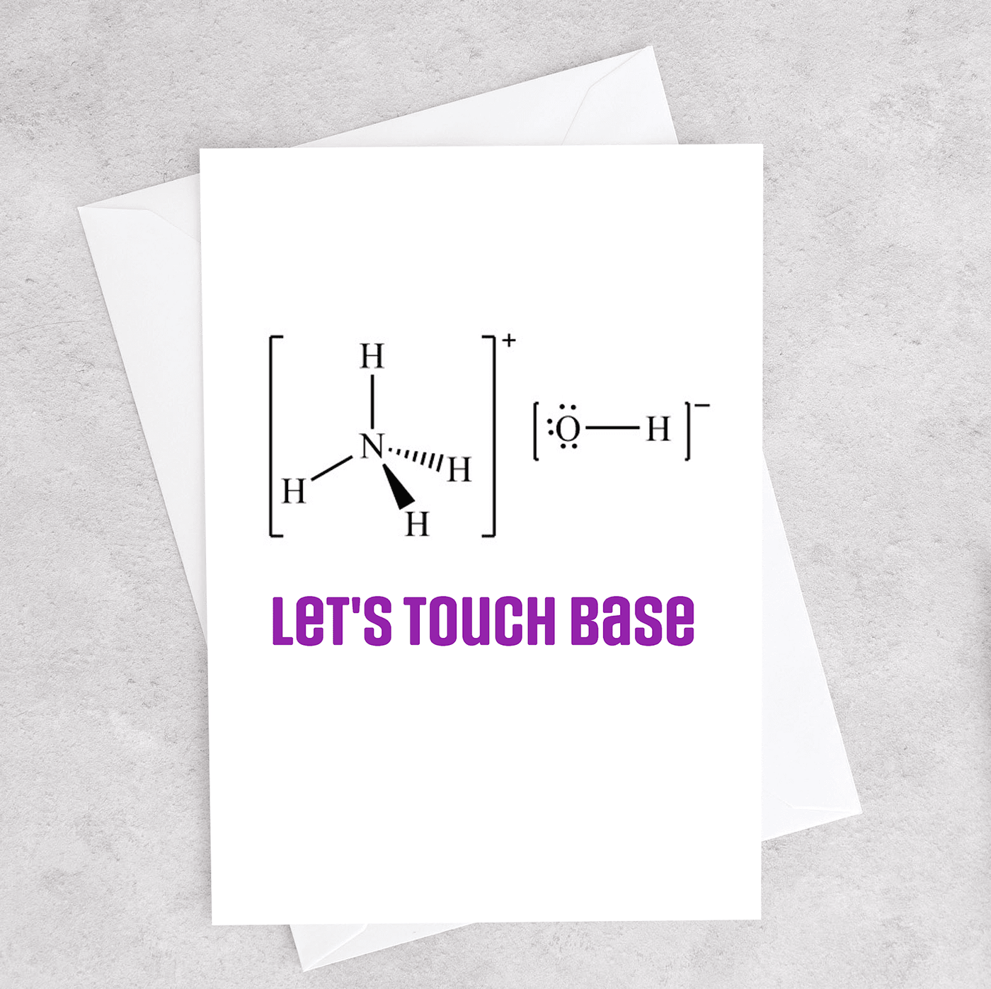 Let's Touch Base - Greeting Card