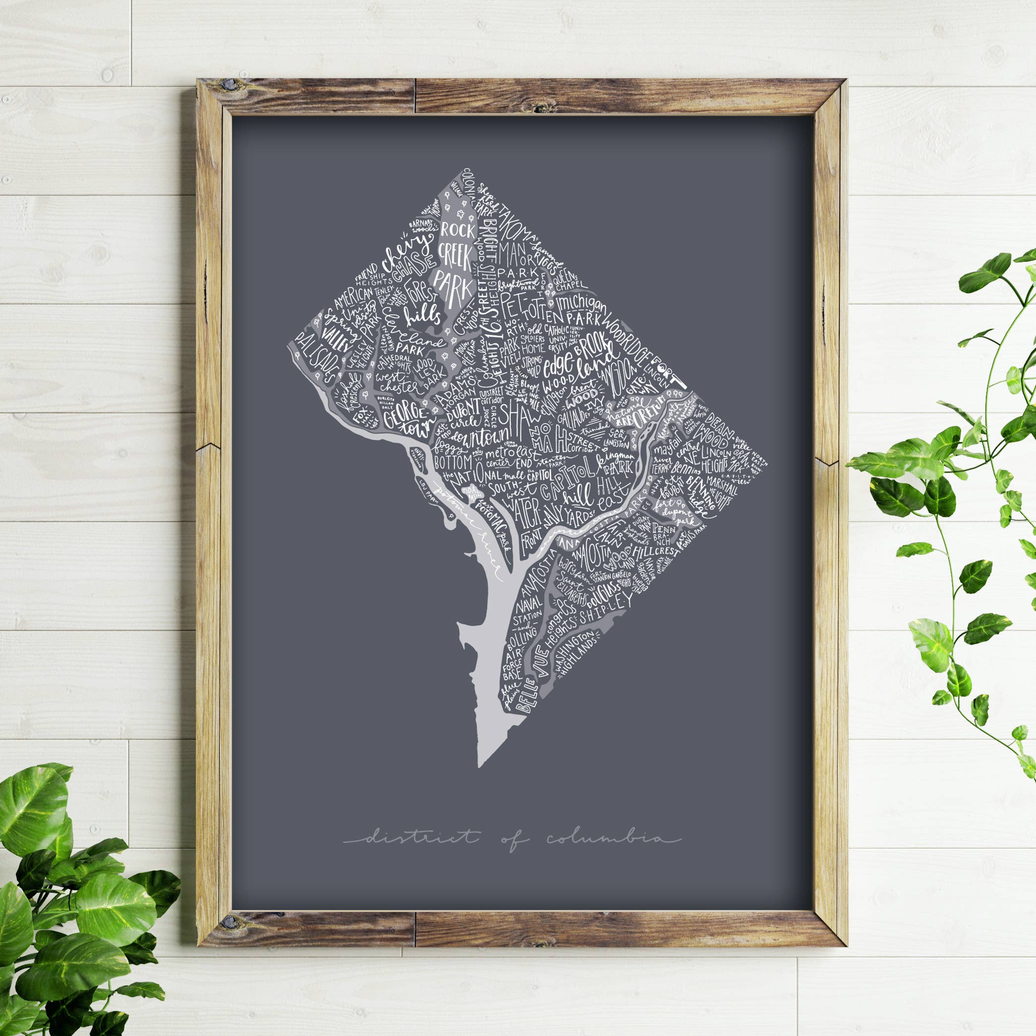 Washington DC Map - 11x14 Art Print – Because Science