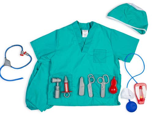 Surgeon  Role Play Dress Up Costume Set Ages 3-10