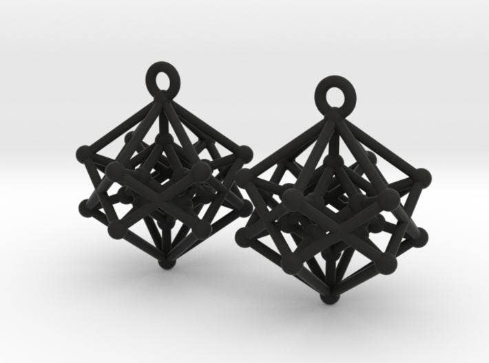 Black Introspection Earrings