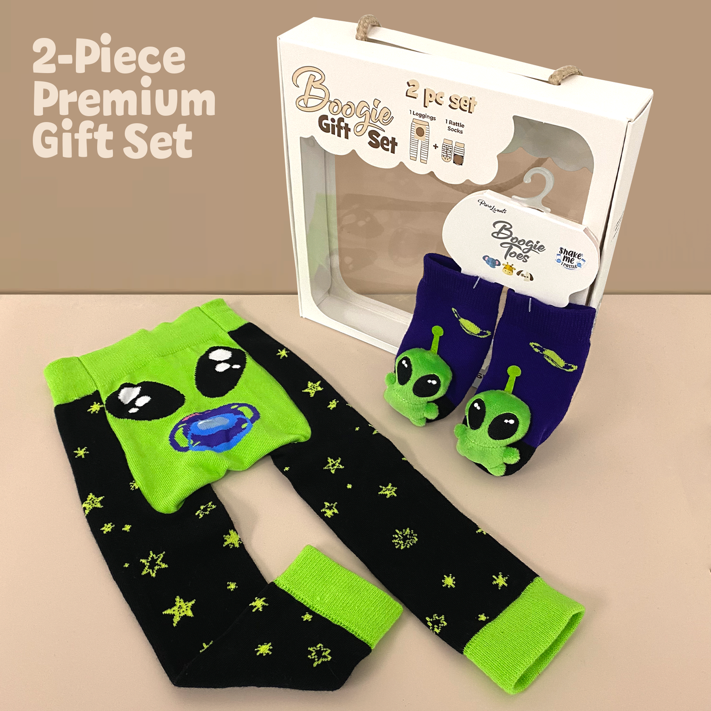 Alien 2-Pc Boogie Toes & Tight Baby Gift Set (6 M to 18 M)
