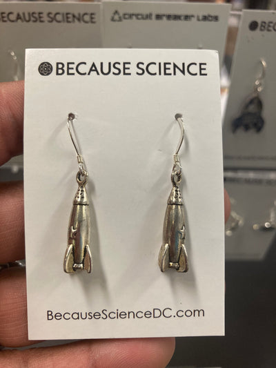 Rocket Ship Dangle Earrings