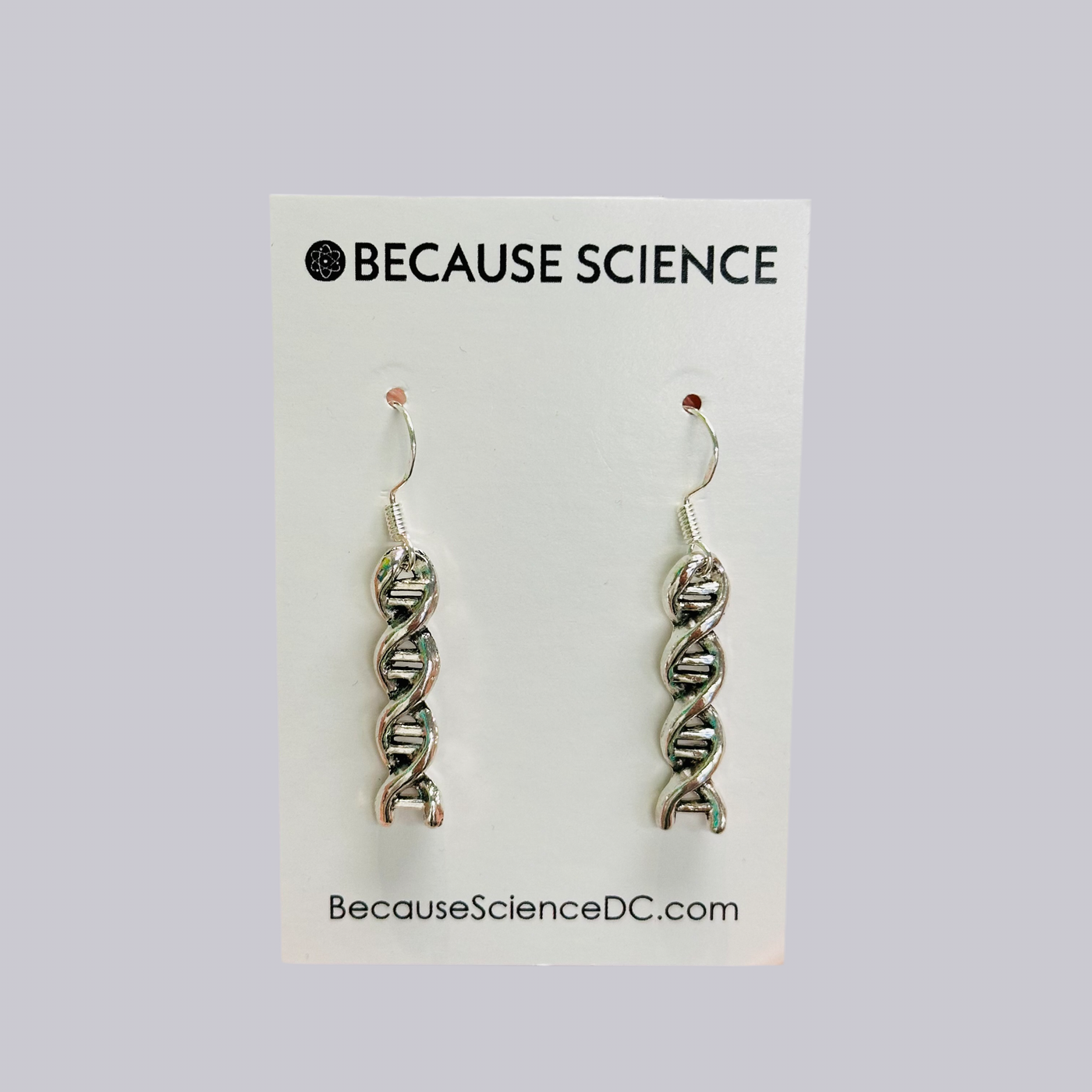 DNA Metal Dangle Earrings