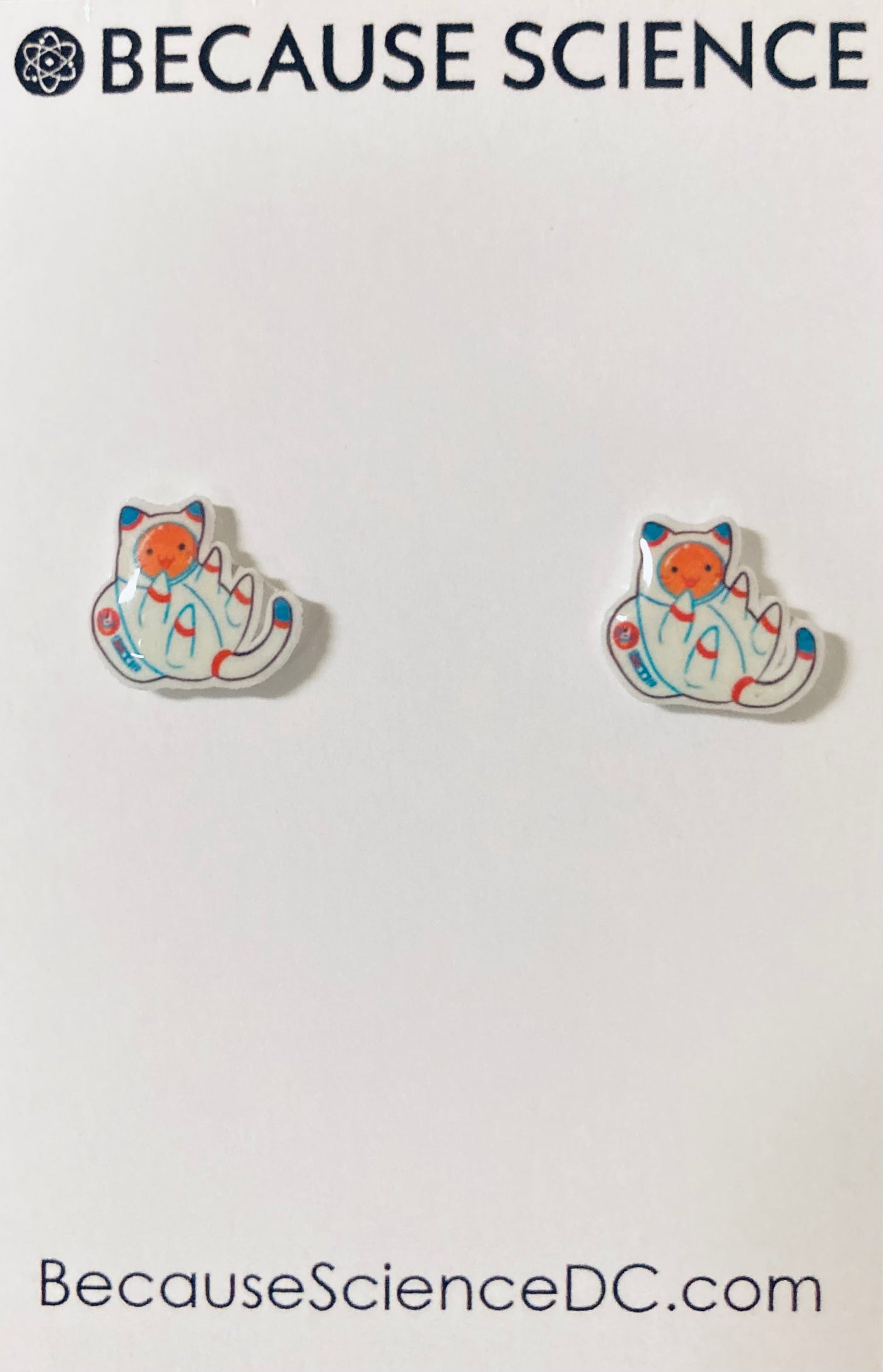 Space Cat Post Earrings