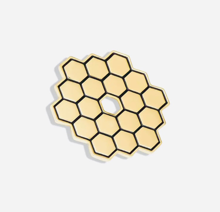 James Webb Telescope Mirror Enamel Pin