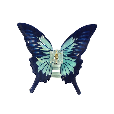 Mountain Blue Swallowtail Butterfly Hair Claw Clip