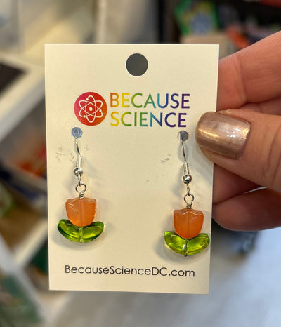 Tulips - Glass Dangle Earrings