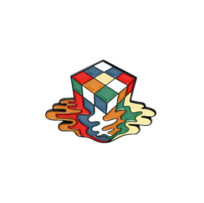 Melting Puzzle Cube Pin