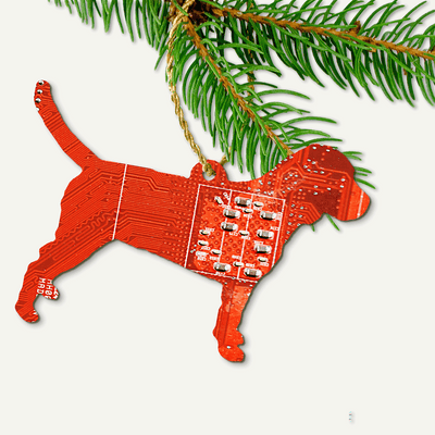 Circuit Board Beagle Ornament