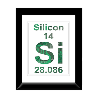 Silicon Circuit Board Art - 11x14