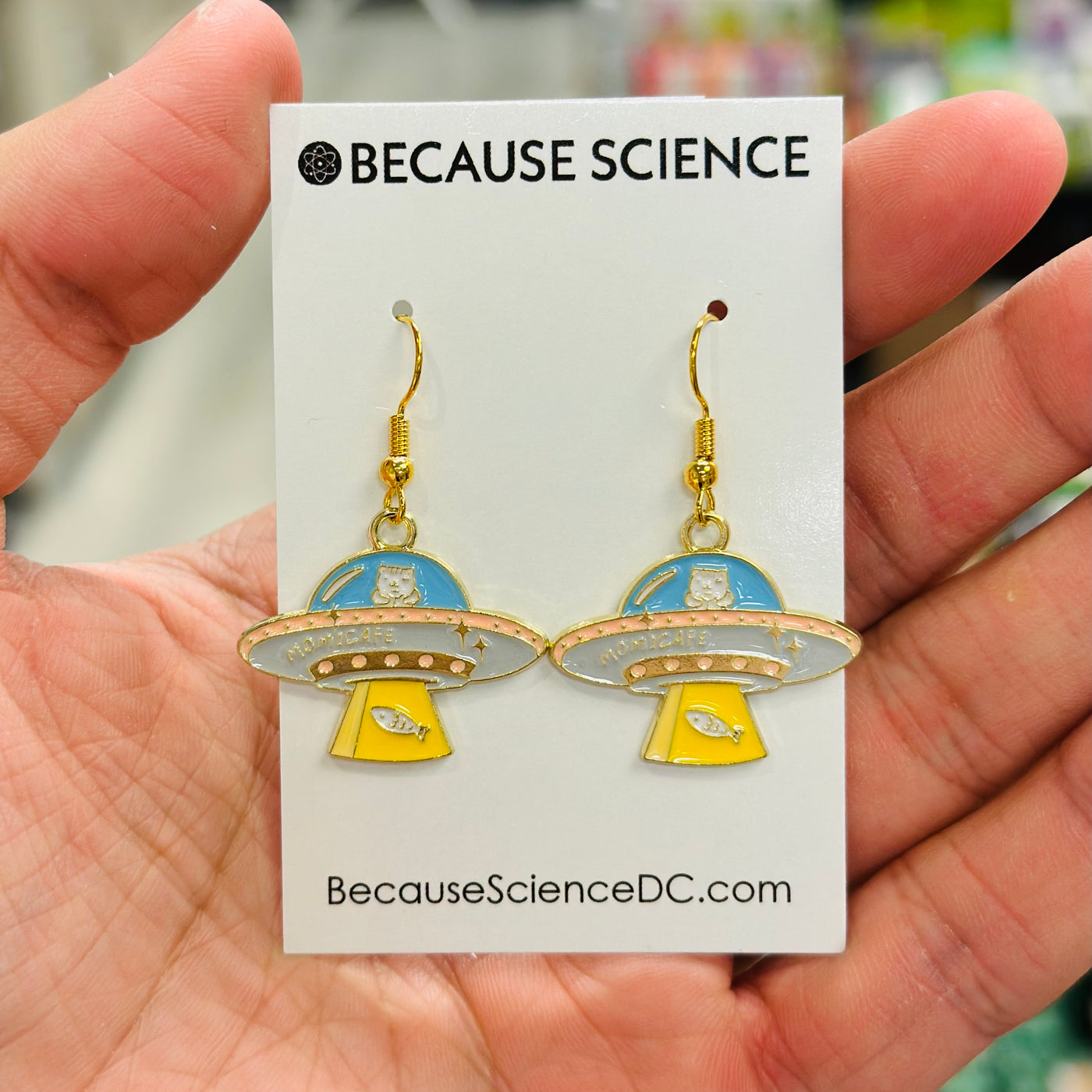 UFO Cat Earrings