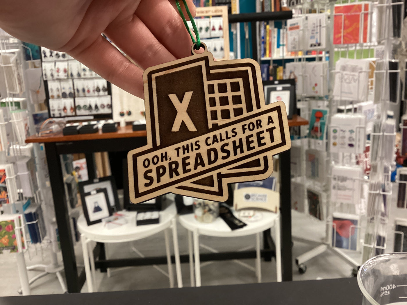 Ooh Spreadsheet! - Wood Ornamental Decoration