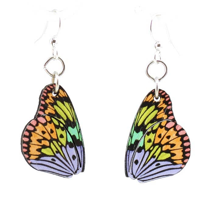Brilliant Butterfly Wing Blossoms Earrings