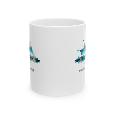 Washington DC Stylized Skyline Mug - Ceramic Mug 11oz