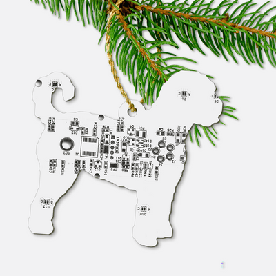 Circuit Board Golden Doodle Ornament