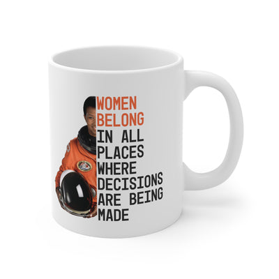 Women Belong Mae Jemison - Ceramic Mug 11oz