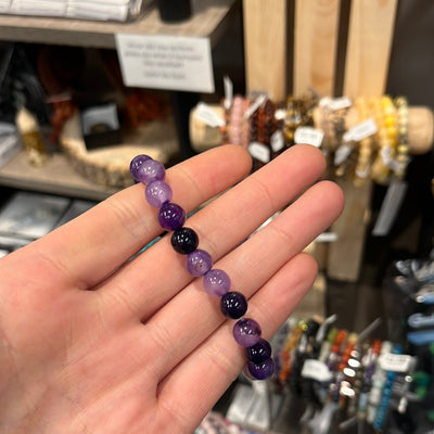 Purple Agate Stretch Bracelet