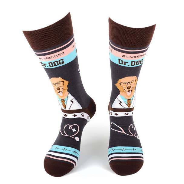 Unisex Dr. Dog Socks: S/M