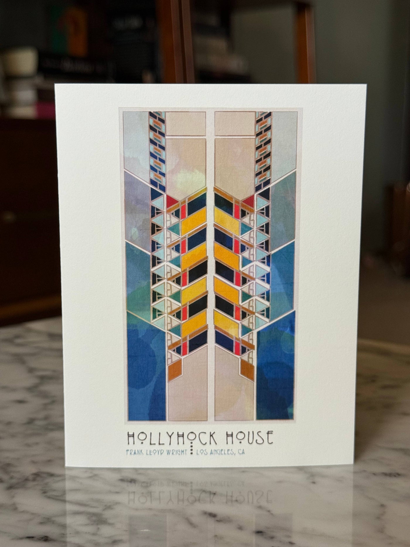 Hollyhock House A2 Blank Greeting Card