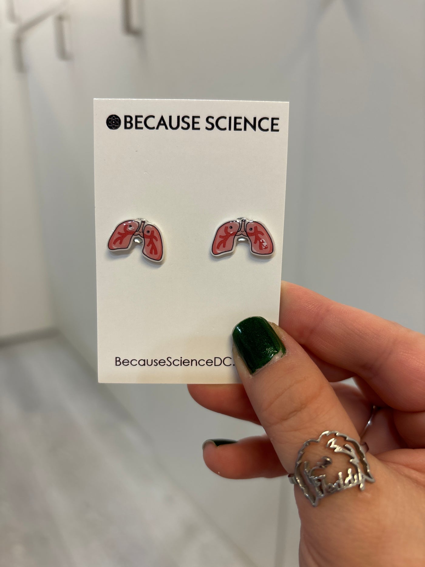 Lungs - Acrylic Post Earrings