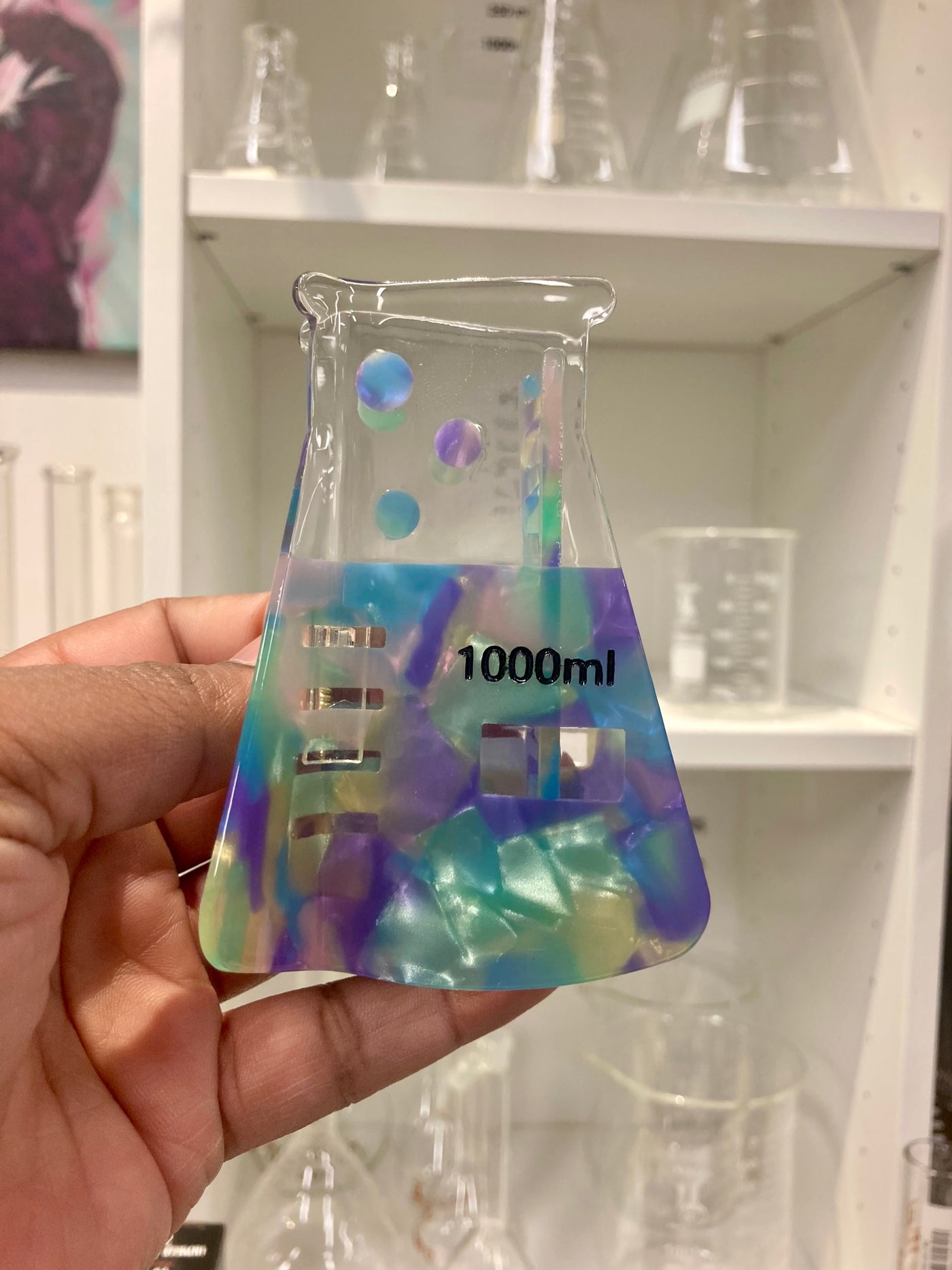 Erlenmeyer Flask Hair Claw Clip