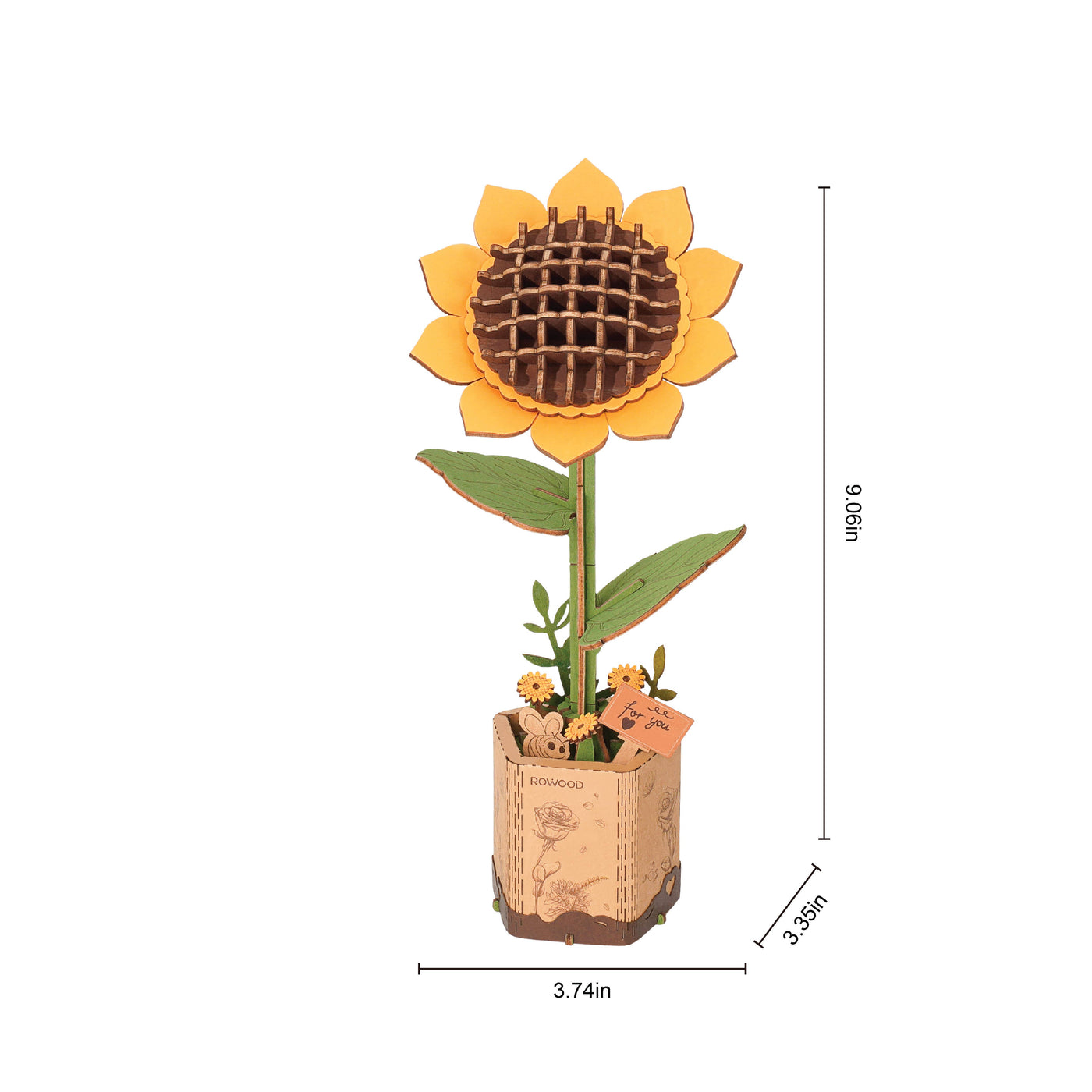 Sunflower: 3D Wooden Flower Puzzles