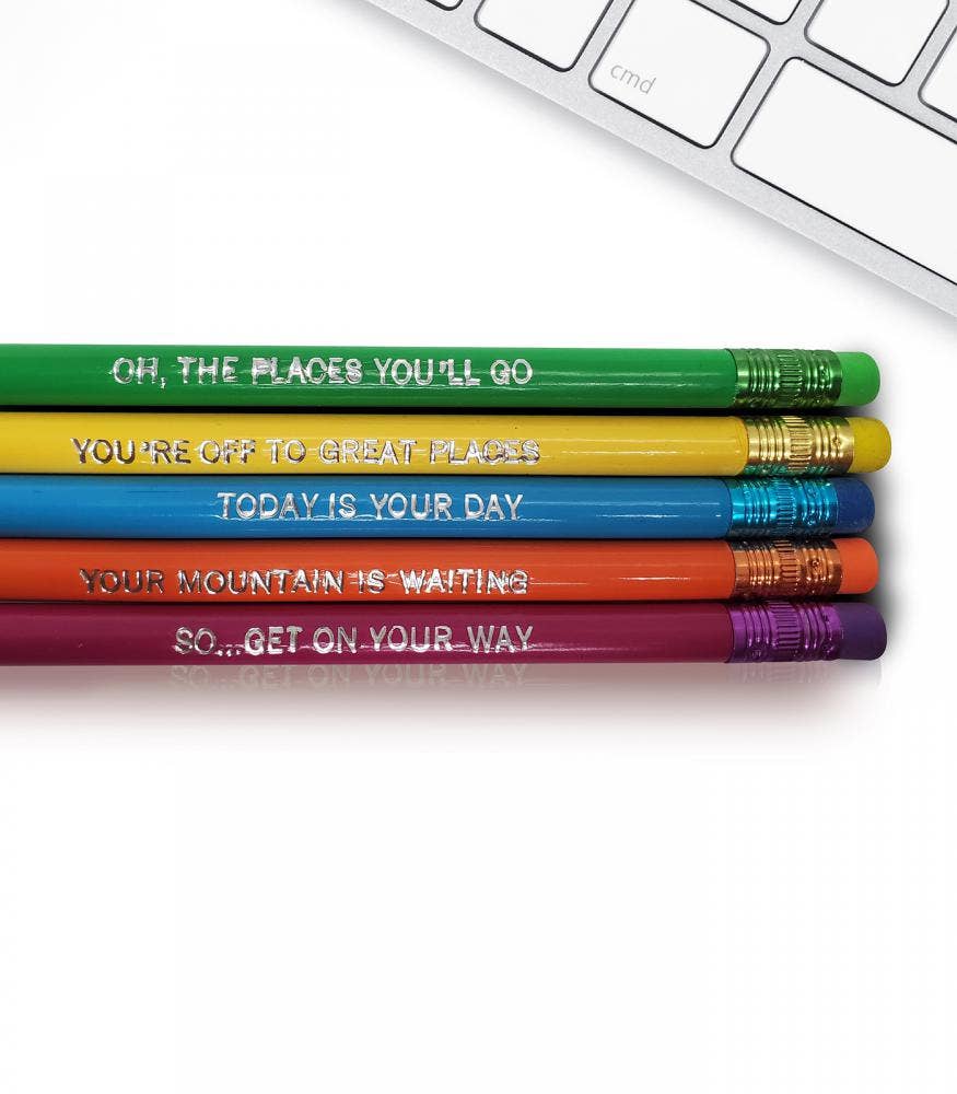 Oh the Places You'll Go Pencils - Set of 5