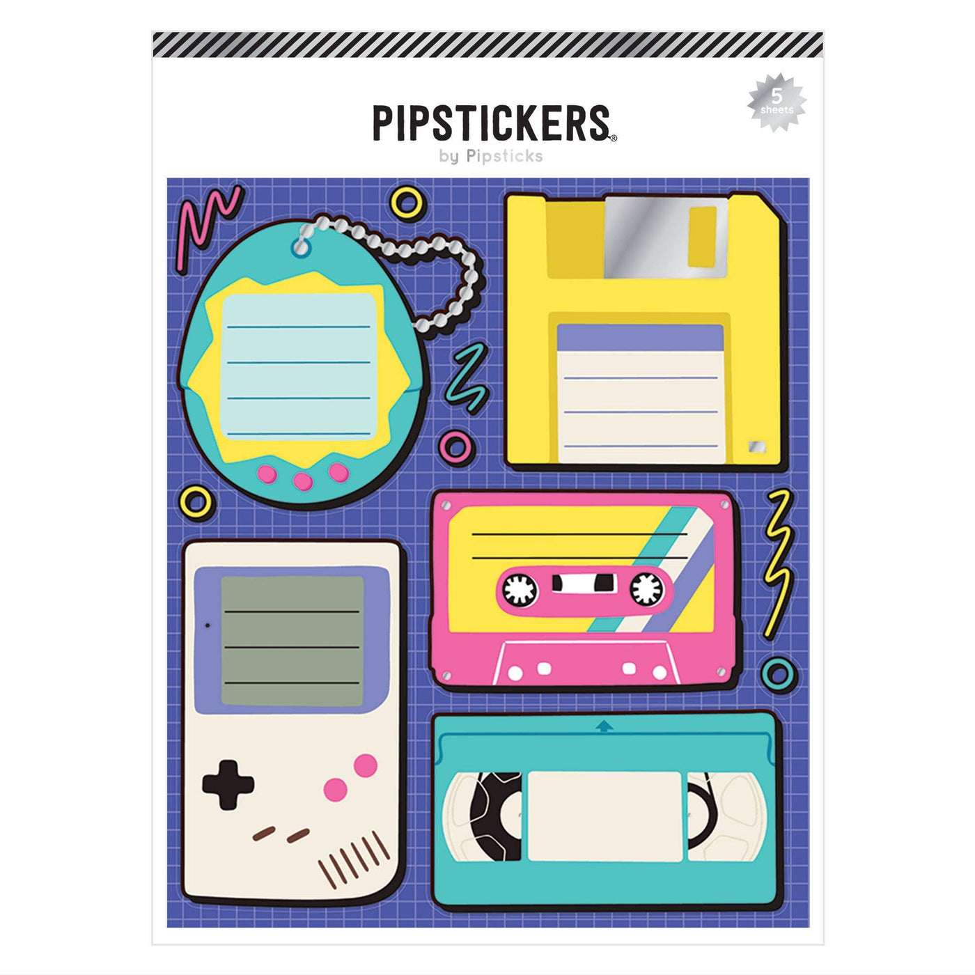 Retro Gadgets Labels (5ct) - Sticker Sheet