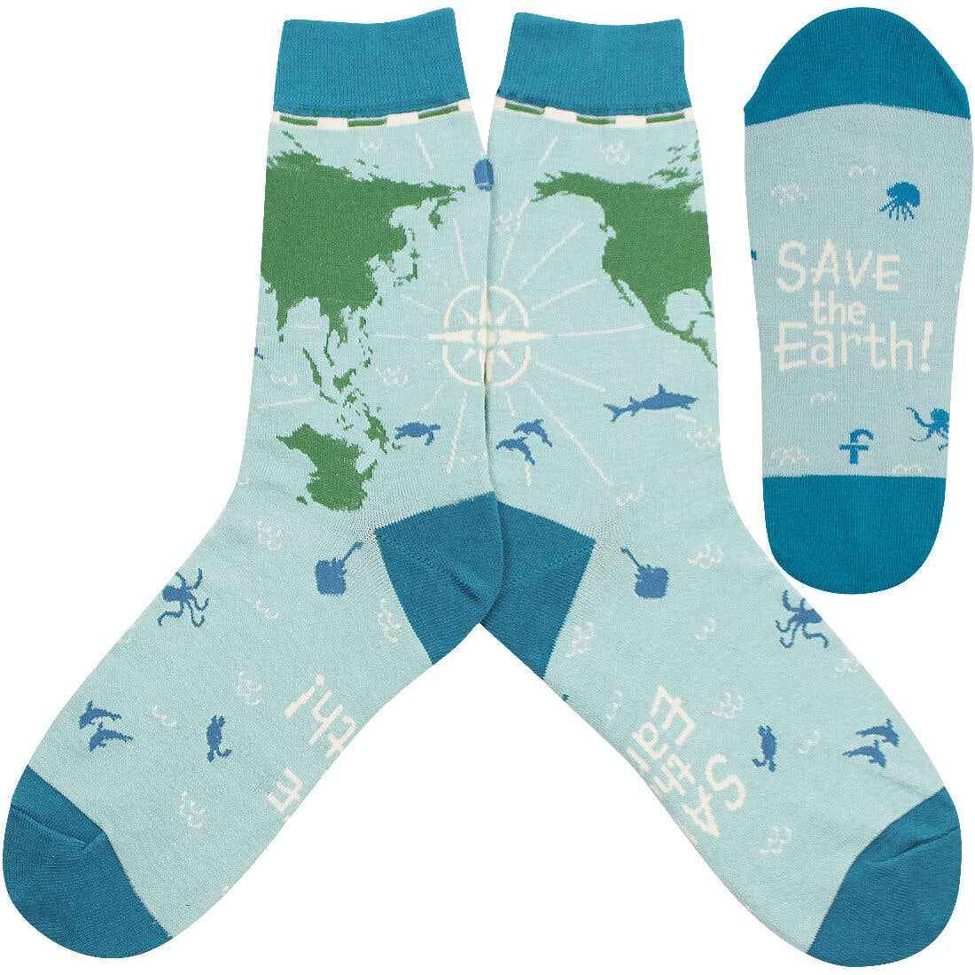 Womens Save The Earth Socks