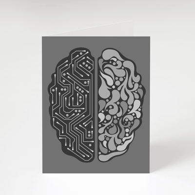 Left Brain, Right Brain Greeting Card