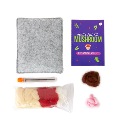 Mushroom - DIY Needle Felting Kit