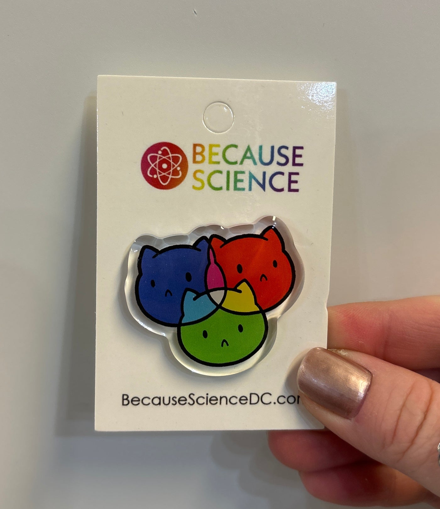 RBG Color Cats - Acrylic Pin
