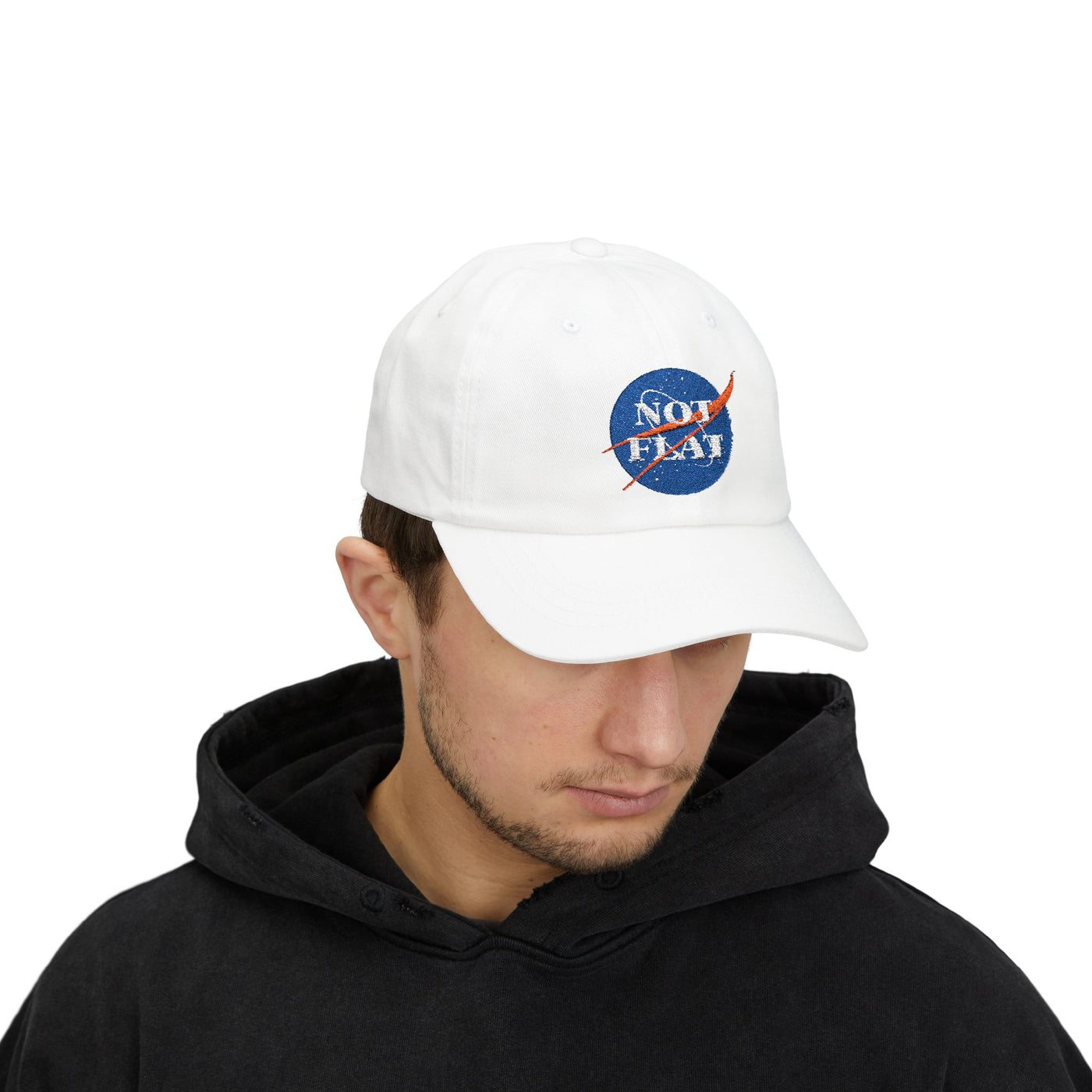 Not Flat - Classic Dad Embroidered Hat