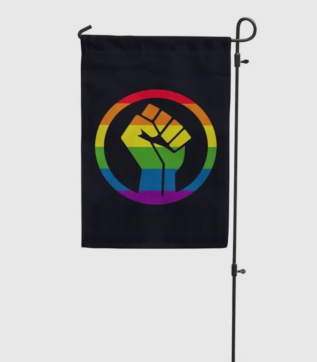 Raised Fist Pride - Garden Flag