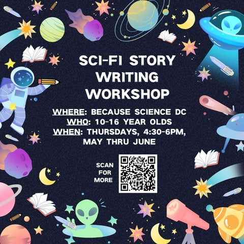 RESCHEDULED: Sci-Fi Writing Club NOW July 3, 4:30-6pm