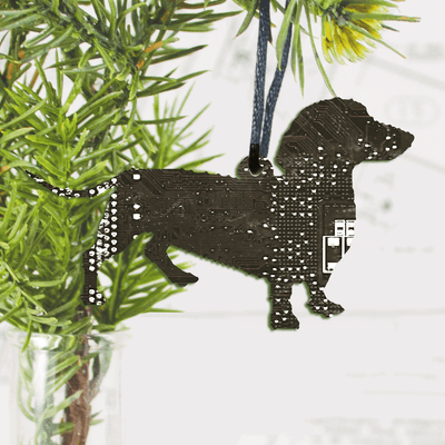 Circuit Board Dachshund Ornament