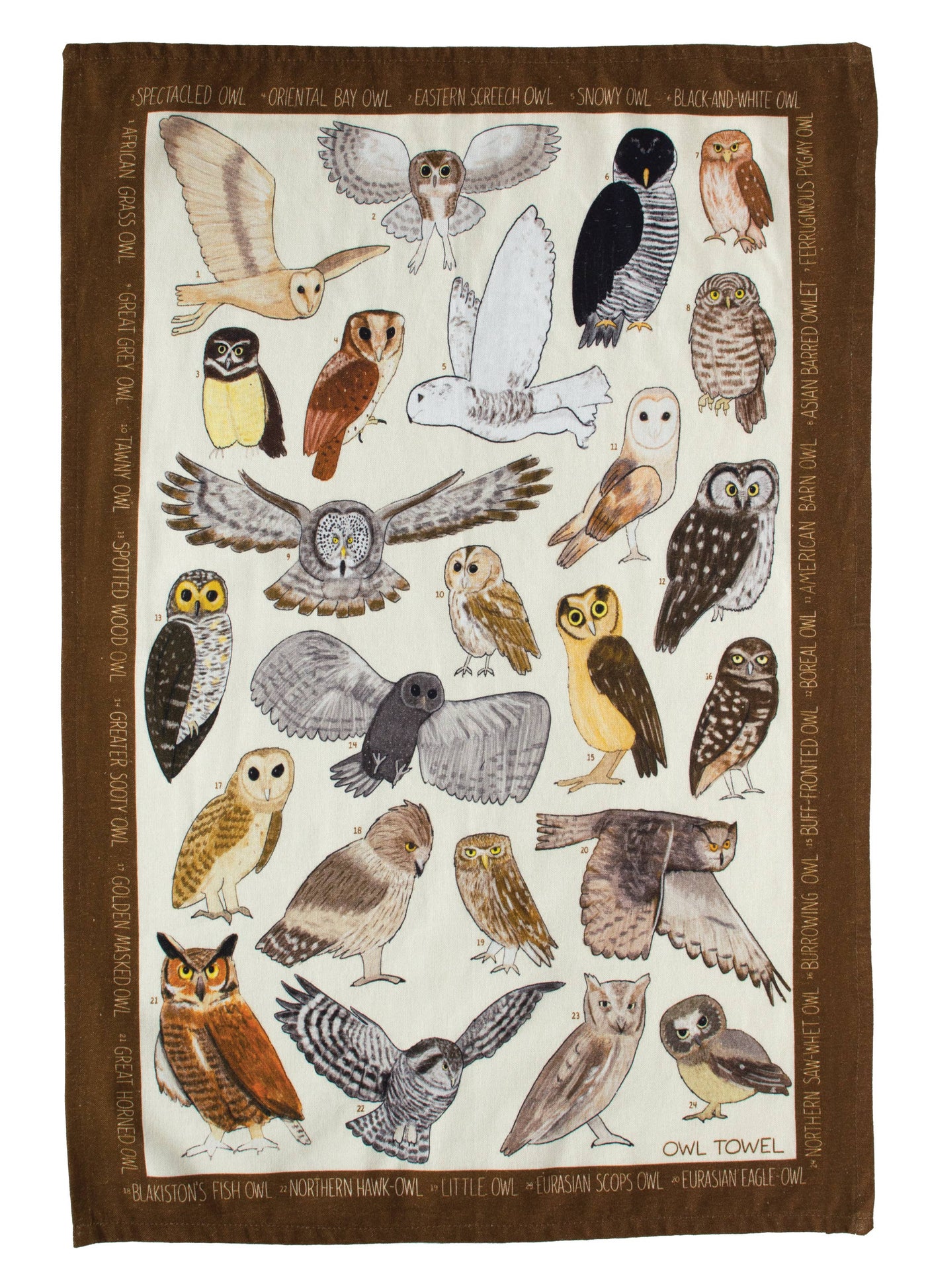 Owl - Tea Towel