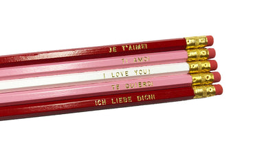 I LOVE YOU! Multi Language Pencil Set