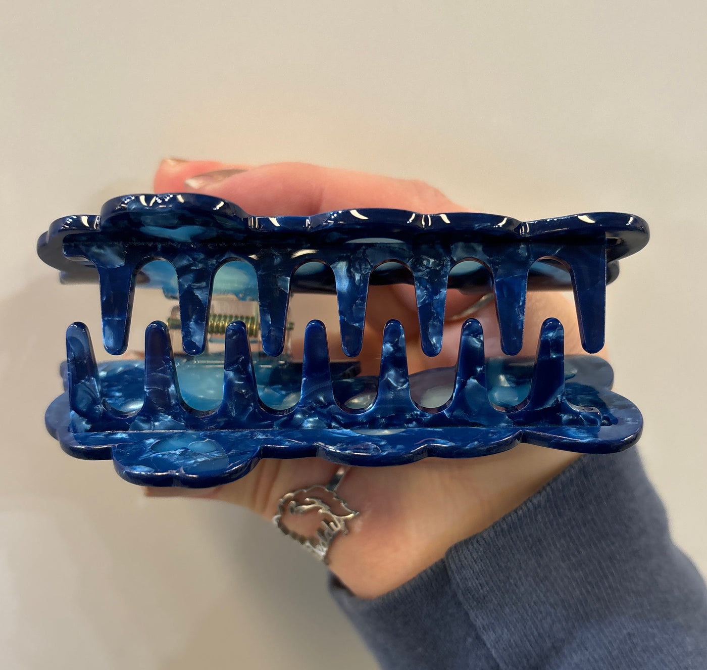 Blue Neuron Hair Claw Clip