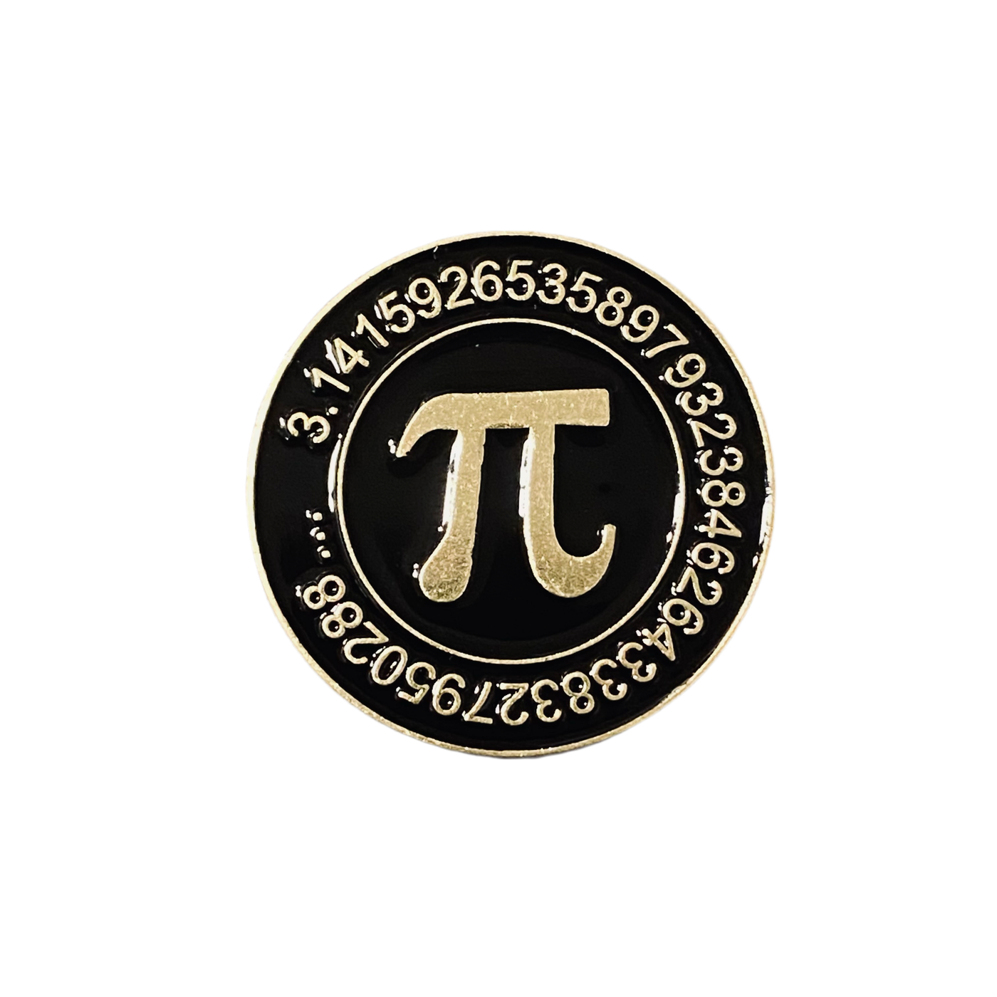 Pi Round Enamel Pin