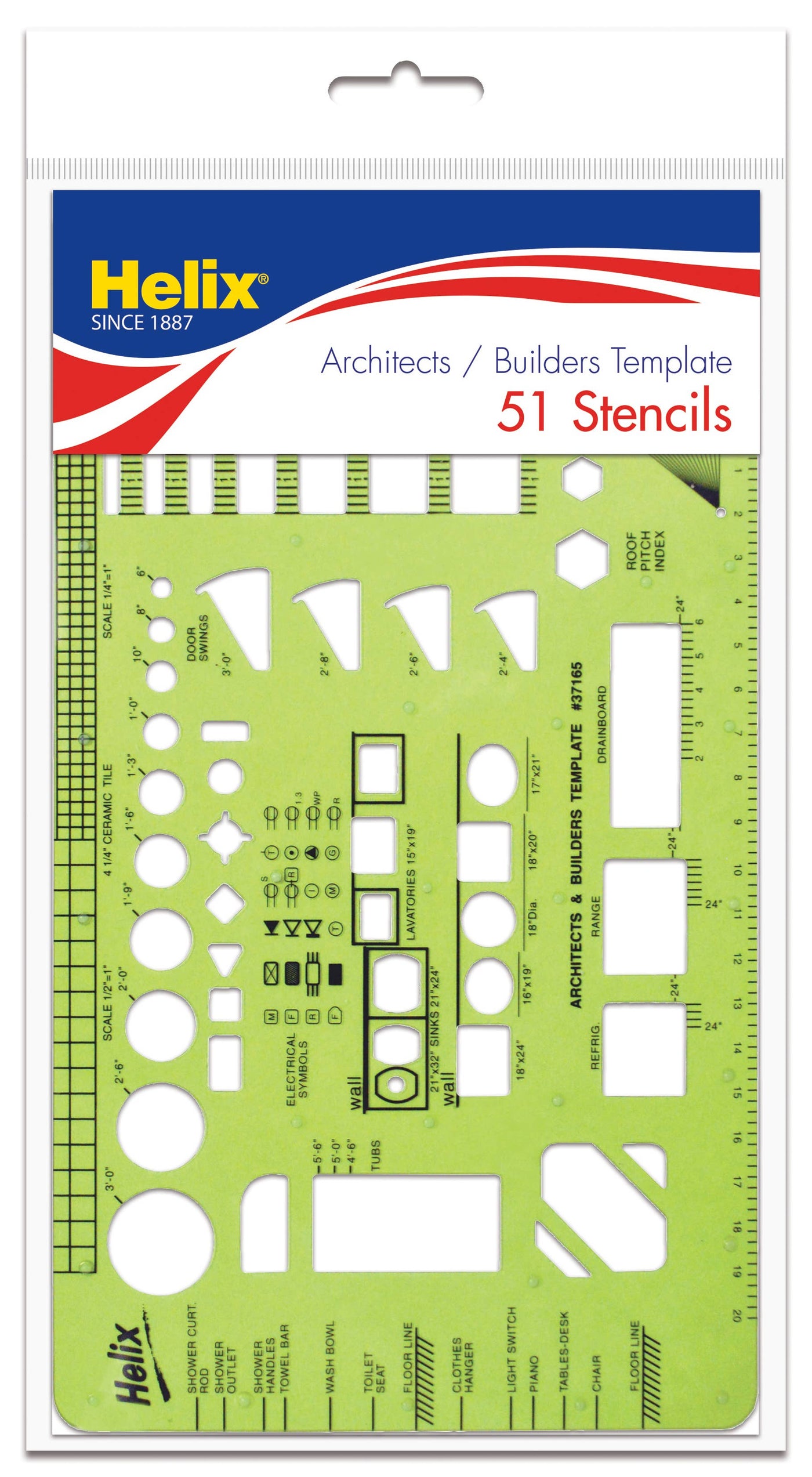 Architect & Builders Plastic Drawing Template