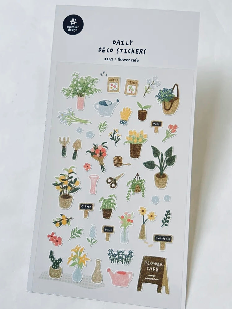 Flower Cafe - Sticker Sheet
