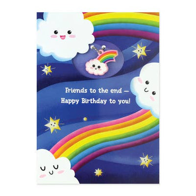 BFF Birthday w/ Rainbow Charm - Greeting Card