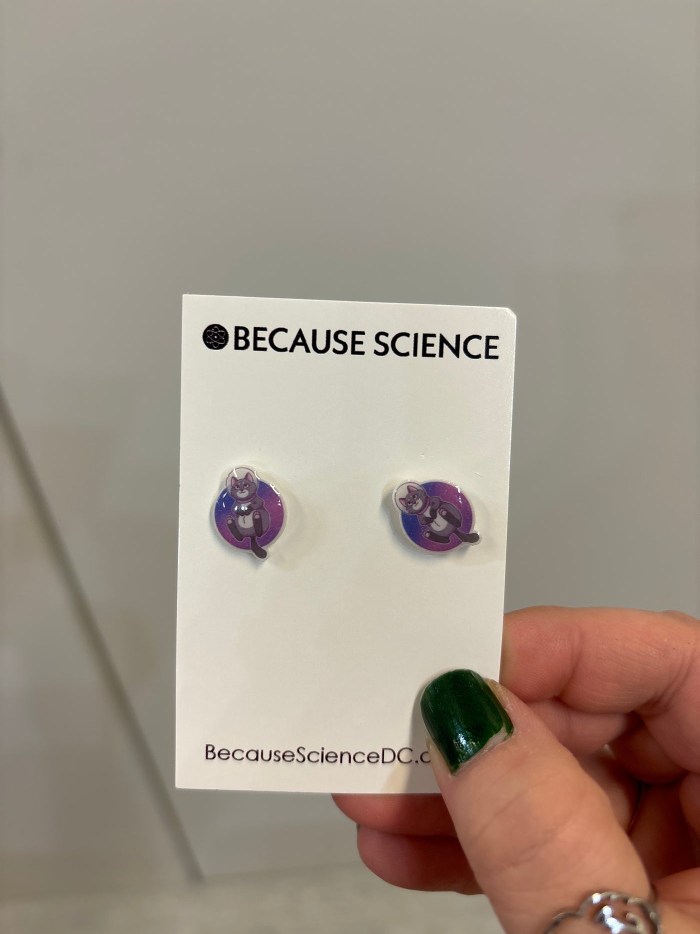 Astro Cat - Acrylic Post Earrings